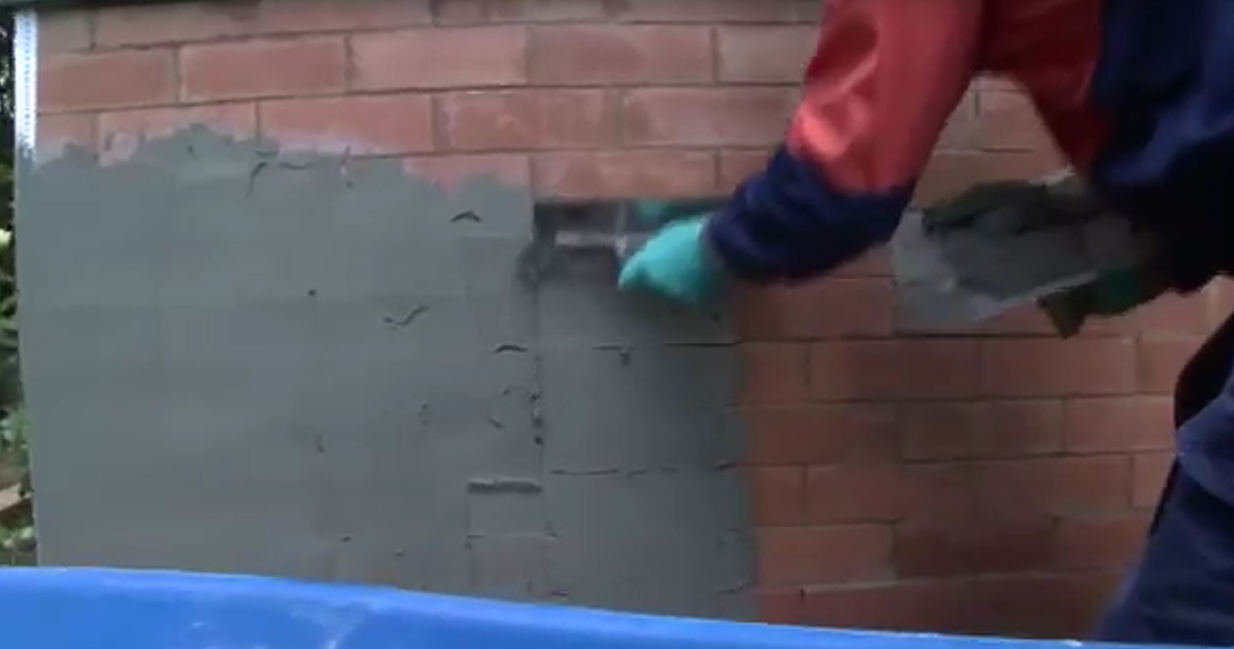 How to render a brick wall Cement Australia